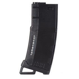 Chargeur Mid-cap 130 billes Lancer Tactical Speed pour M4 AEG – Noir