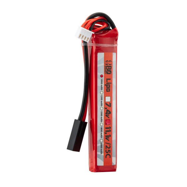 Batterie LiPo BO Manufacture 3S 11.1V 1000mAh 25C stick pour réplique airsoft