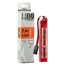 Batterie LiPo BO Manufacture 2S 7.4V 1800mAh 25C stick pour réplique airsoft