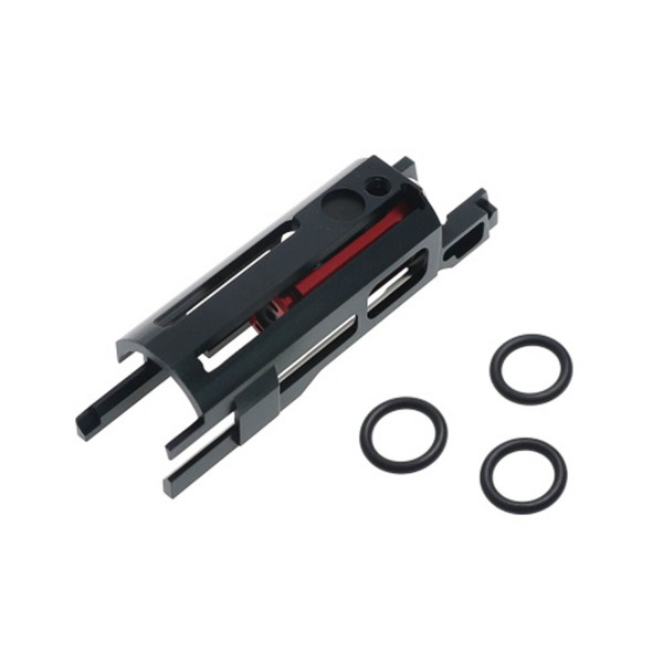 Cage nozzle aluminium Cowcow Technology B01 Dynamic Blowback Housing pour Hi-Capa, disponible en noir et argent – Noir