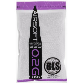 Billes airsoft BLS STD 6mm 0,20g blanches – Blanc