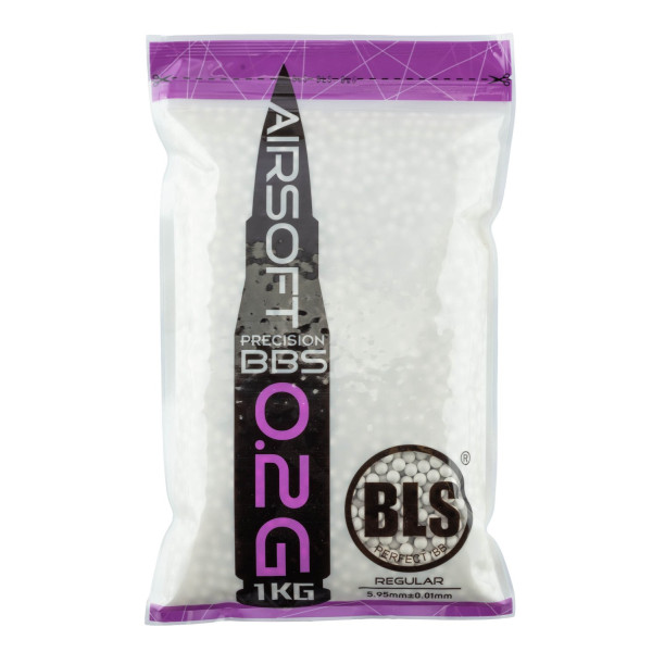 Billes airsoft BLS STD 6mm 0,20g blanches – Blanc