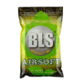 Billes airsoft biodégradables BLS 6mm 0.20g blanches – Blanc