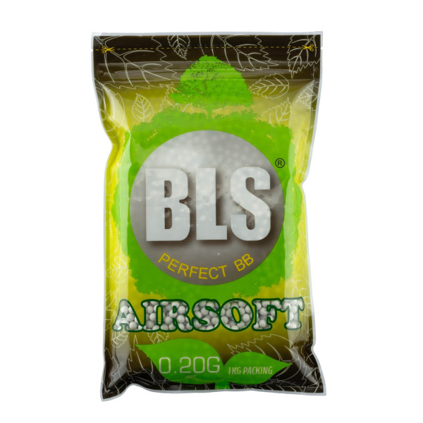 Billes airsoft biodégradables BLS 6mm 0.20g blanches – Blanc