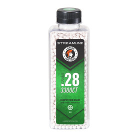 Billes airsoft biodégradables Lancer Tactical Streamline Bio – Blanc