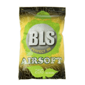 Billes Airsoft Bio BLS 0.25g Blanches 6mm – Sac 1 kg – Blanc