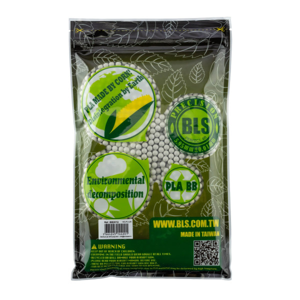 Billes airsoft biodégradables BLS 6mm 0,28g blanches en sac de 1 kg – Blanc