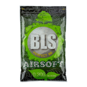 Billes airsoft biodégradables BLS 6mm 0.30g blanches – Blanc