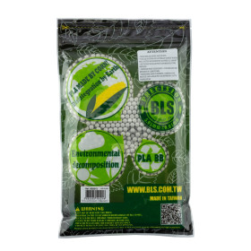 Billes airsoft biodégradables BLS 6mm 0.30g blanches – Blanc