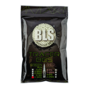 Billes airsoft traçantes biodégradables 6mm 0.32g BLS BIO vertes – Sac 1 kg – Vert