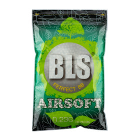 Billes airsoft biodégradables BLS 0.23g blanches 6mm