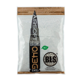 Billes airsoft biodégradables BLS BIO 0.43g 6mm – Sac 1 kg – Blanc