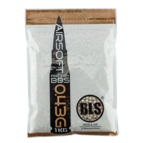 Billes airsoft lourdes 0,43 g BLS blanches – Sac de 1 kg – Blanc