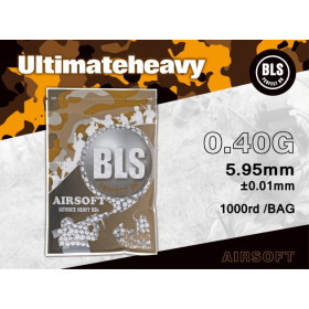 Billes airsoft biodégradables BLS BIO 0.40g – Sac 1 kg – Blanc