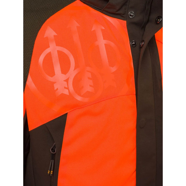 Veste de chasse Beretta Thorn Resistant EVO coloris marron et orange