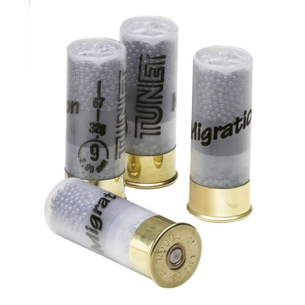 Cartouche de chasse au gibier migrateur Tunet Migration 32 calibre 12/67