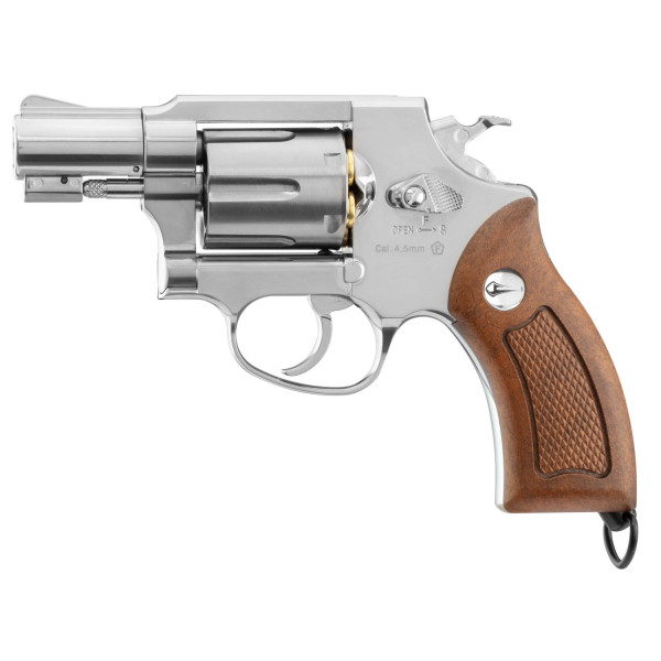 Revolver CO2 Borner 733 en finition inox ou noir – Inox