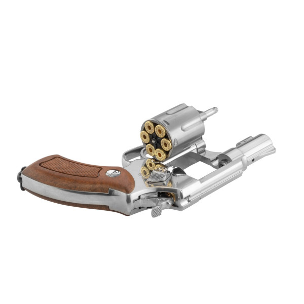 Revolver CO2 Borner 733 en finition inox ou noir – Inox