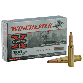 Munitions de chasse Winchester Power Point calibre .308 Winchester