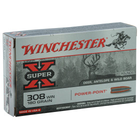 Munitions de chasse Winchester Power Point calibre .308 Winchester