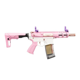 Réplique airsoft longue 6 mm G&G Armament CM16 Batto CQB Taffy Pink