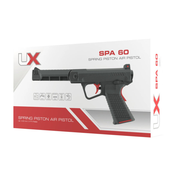 Pistolet à air comprimé UX SPA 60 cal. 4.5 mm moins de 3 joules