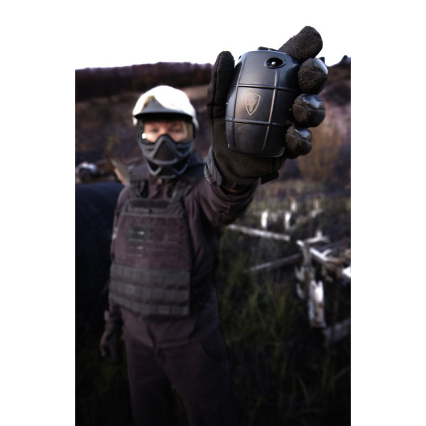 Grenade airsoft à gaz Elite Force Hailstorm BBS 6 mm en coloris noir