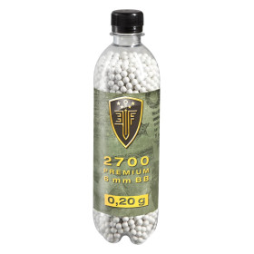 Billes airsoft 6 mm Elite Force blanches 0,20 g en bouteille de 2700 unités