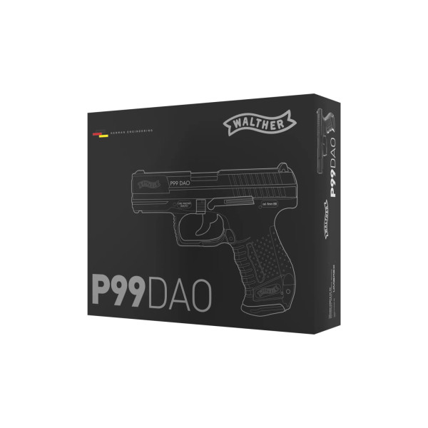 Pistolet à air comprimé CO2 Walther P99 DAO BBS 6 mm