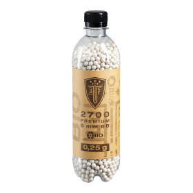 Billes BBS airsoft biodégradables 6mm Elite Force Bio Blanche 0.25g bouteille 2700 unités