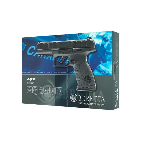 Pistolet airsoft Beretta APX à billes 6 mm propulsion CO2