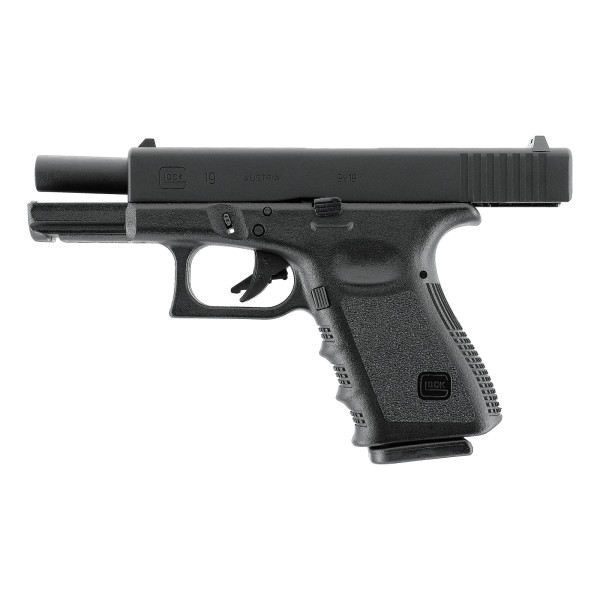 Pistolet airsoft Glock 19 à gaz billes 6 mm moins de 1 joule