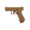 Pistolet airsoft Glock 19X à billes 6 mm propulsion CO2 coloris coyote