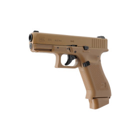 Pistolet airsoft Glock 19X à billes 6 mm propulsion CO2 coloris coyote