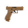 Pistolet airsoft Glock 19X à billes 6 mm propulsion CO2 coloris coyote