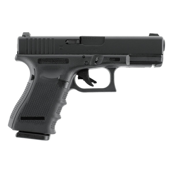 Pistolet airsoft Glock 19 Gen4 à gaz 6 mm moins de 1 joule