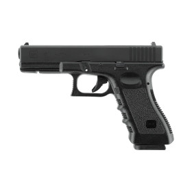 Pistolet airsoft Glock 17 à gaz culasse acier fraisée CNC billes 6 mm