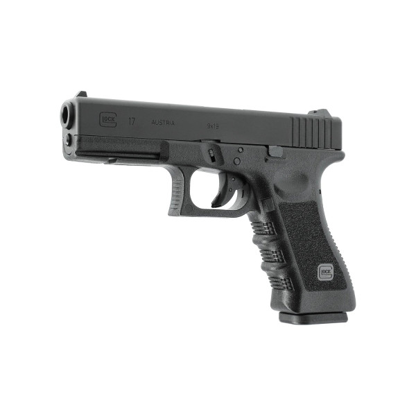 Pistolet airsoft Glock 17 à gaz culasse acier fraisée CNC billes 6 mm