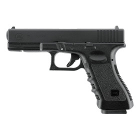 Pistolet airsoft Glock 17 à gaz culasse aluminium fraisée CNC billes 6 mm
