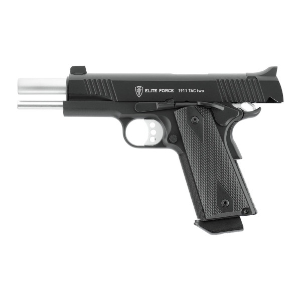 Pistolet airsoft Elite Force 1911 TAC Two à gaz 6 mm