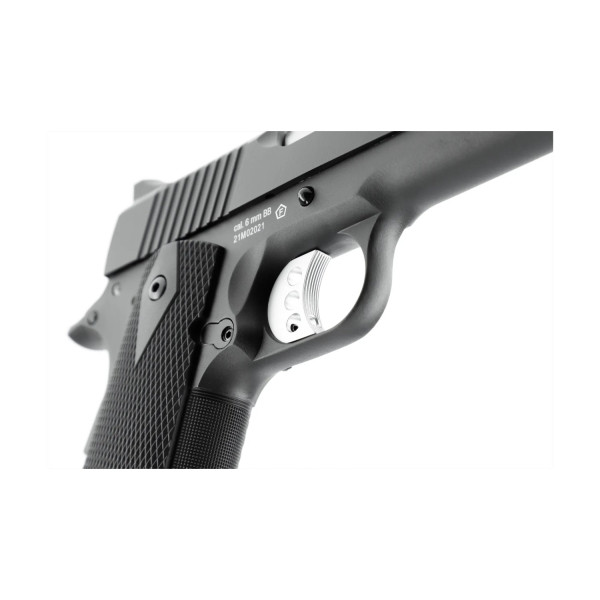 Pistolet airsoft Elite Force 1911 TAC Two à gaz 6 mm