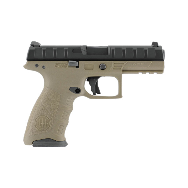 Pistolet airsoft à gaz Beretta APX RDO 6 mm coloris Black et FDE