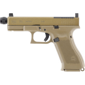 Pistolet airsoft Glock 19X MOS à billes 6mm CO2 coloris coyote
