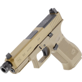 Pistolet airsoft Glock 19X MOS à billes 6mm CO2 coloris coyote