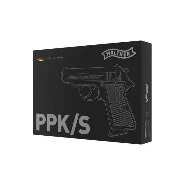 Pistolet airsoft à gaz Walther PPK/S noir billes 6 mm