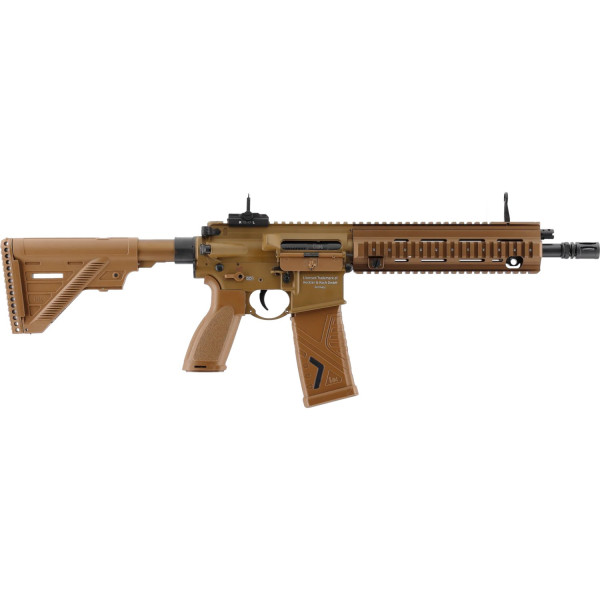Carabine airsoft électrique Heckler & Koch HK416 A5 BBS 6mm full auto coloris green brown