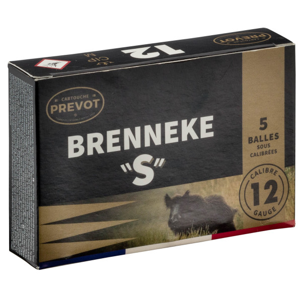 Cartouche Prevot à balle Brenneke ''S'' magnum - Cal. 12/76 — vue 5