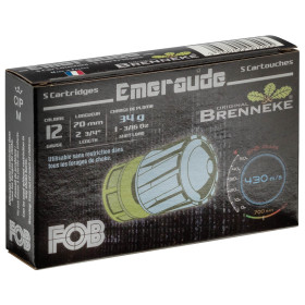 Cartouche Fob émeraude à balle Brenneke - Cal. 12/70 — vue 2