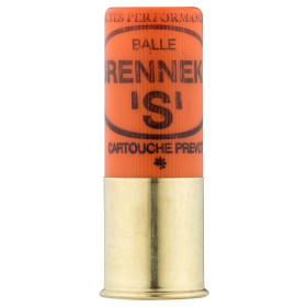 Cartouche Prevot à balle BRENNEKE ''S'' demi-blindée - Cal. 12/70