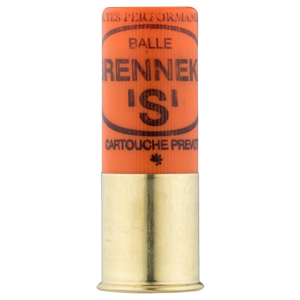 Cartouche Prevot à balle BRENNEKE ''S'' demi-blindée - Cal. 12/70 — vue 4